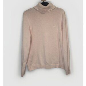 Lauren Ralph Lauren Pink Cotton Turtleneck Sweater Sz XL